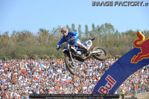 2009-10-03 Franciacorta - Motocross delle Nazioni 2397 Qualifying heat MX1 - Antonio Cairoli - Yamaha 450 ITA